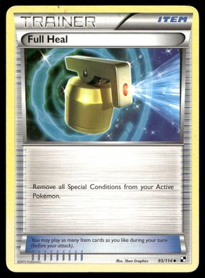 FULL HEAL 95/114 UC BLACK & WHITE POKEMON HP