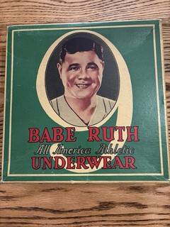 Babe Ruth 1927 All America Athletic Underwear Shirt Box