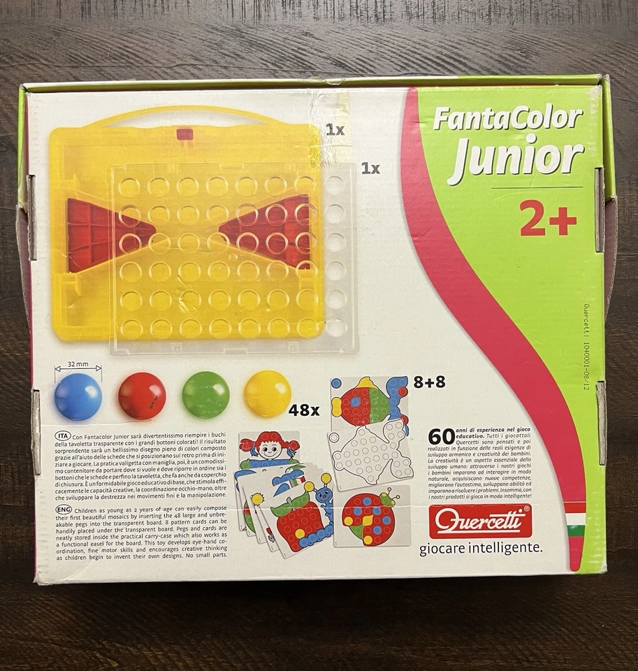 QUERCETTI 4190 FANTACOLOR JUNIOR Hecho en Italia Arte Desarrollo Infantil Colores Foto 2 de 4