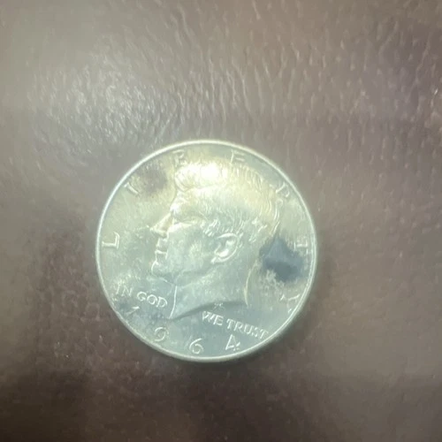 1964 Kennedy Half Dollar 90% Silver Coin 50C 0.9 Fineness Uncertified