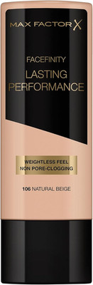 Lasting Performance Liquid Foundation, 106 Natural Beige, Full Coverage, Flawles