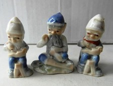 Wade Whimsies - Lucky Leprechaun Cobbler (2) + Tailor. Flesh coloured Faces 1960