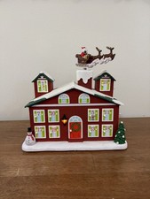 Avon Countdown to Christmas House Advent Santa Sleigh Lights Music Windows