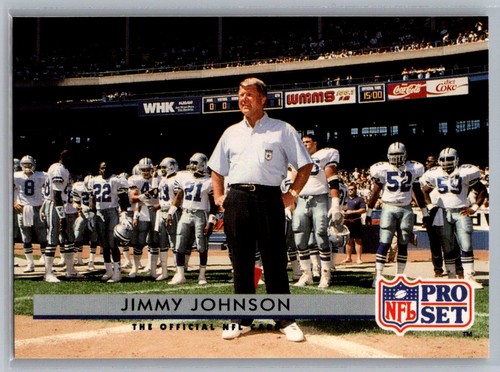 Jimmy Johnson #153 1992 Pro Set card