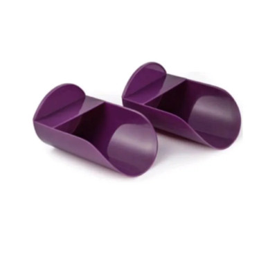 Tupperware Rocker Scoop Set 2pcs Purple Dewberry Fits Modular Mates Canisters