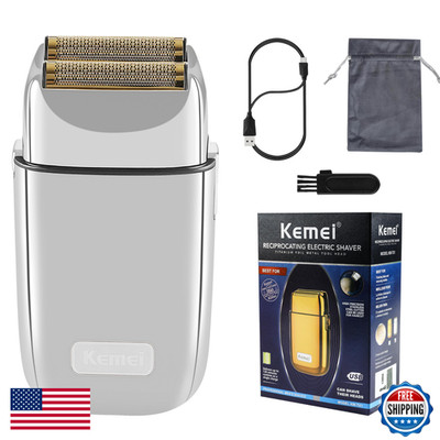 Kemei Km-Tx1 Mens Metal Double Electric Razor Cordless Type-C Rechargeable For