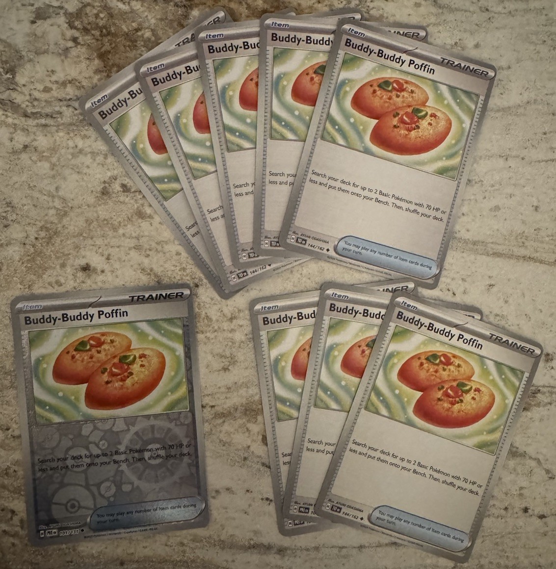 Buddy Buddy Poffin X9 101/131 Prismatic Evolutions Pokemon Cards M/NM Lot