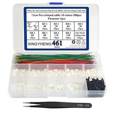 160Pcs SH 1mm Connecting Plug Kit with 200Pcs 15cm Pre-Crimped Cable Wire 2/3