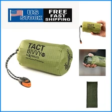 Emergency Tact Bivvy 2.0 - Lightweight Thermal Sleeping Bag with Safety Whistle