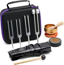 Healing Tuning Forks Set 432Hz 528Hz 128Hz 512Hz Sound Therapy Instruments with