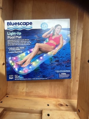 Bluescape LED light Up Pool Mat Color Changing Pool Float Ages 14+
