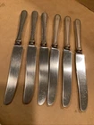 6 Sterling Silver Knives - Kirk Stieff - Winslow Pattern - Monogrammed With A