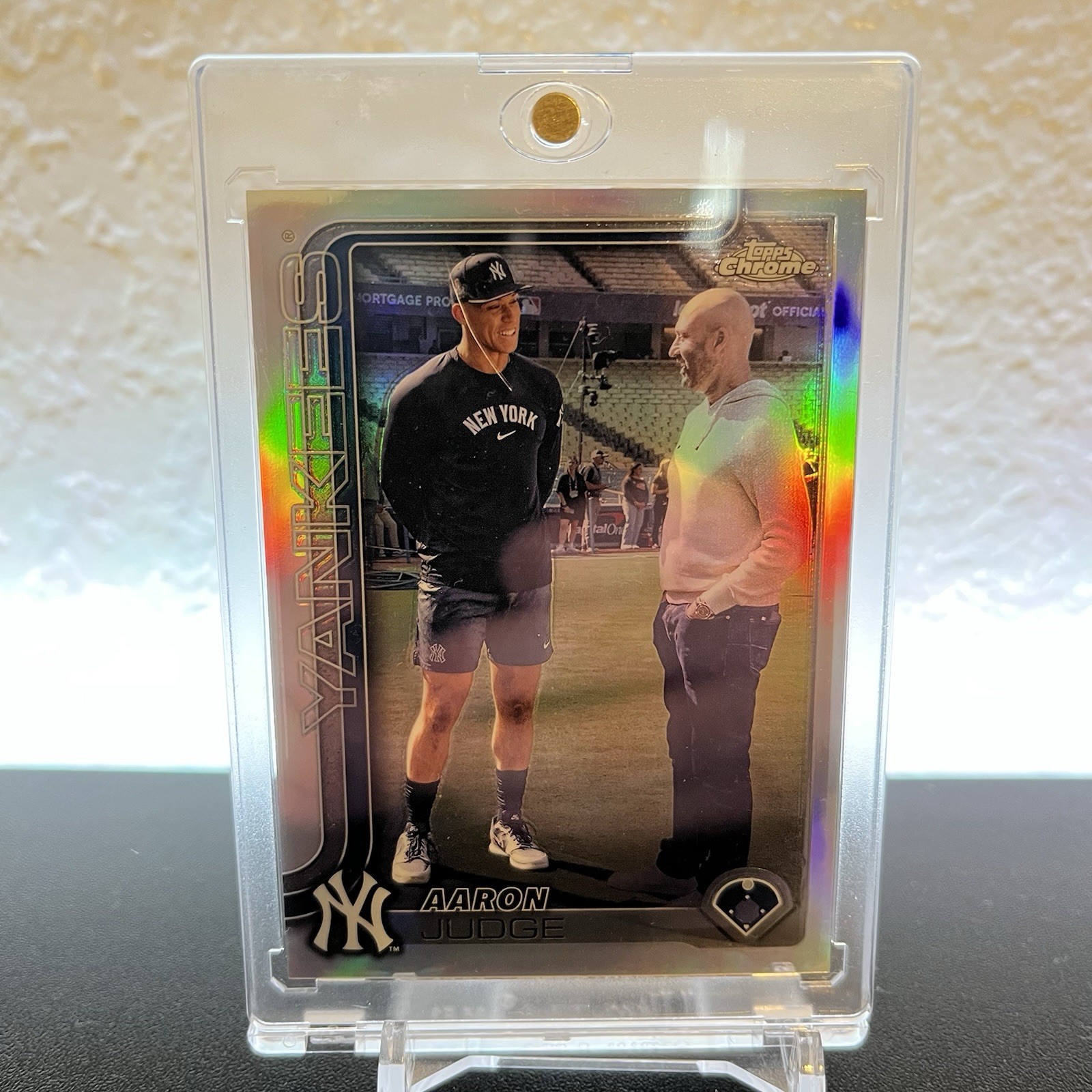 2025 Topps Chrome Aaron Judge #99 Image Variation SSP Derek Jeter Yankees