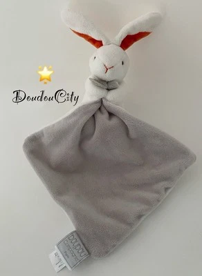 5435🌟Doudou et Compagnie Lapin Blanc Gris Orange Hôpital Privé Le Bois Nord - Photo 1/4