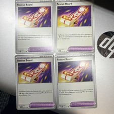 4x PLAY SET Pokemon  Rescue Board TCG Cards NEAR MINT NM