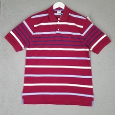 NEW Brooks Brothers Polo Shirt Mens Medium Performance Pique Striped Golf Travel