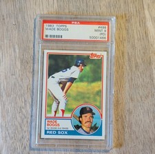 Topps 1983 Wade Boggs #498 Red Sox PSA Graded Baseball Card *READ DESCRIPTION 