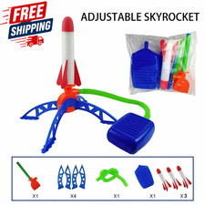 Adjustable Skyrocket Launcher for Kids - Stomp  Blast Air Powered Foam Rockets