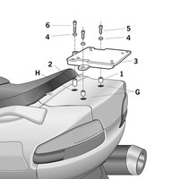Shad GepäCkträGer (FüR: Suzuki An 650 Burgman BU1111 02-12 )