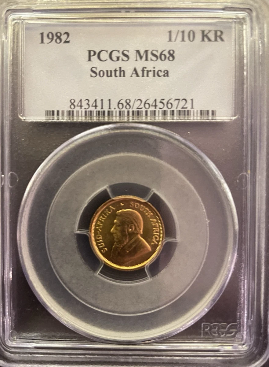 コレクション 1982 1/10 oz Krugerrand gold coin 1983 1/10 oz. Uncirculated South African Gold Krugerrand Coins