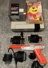 NES Nintendo System Console NES-001 6 Game Bundle 2 Controllers, Zapper, Etc.