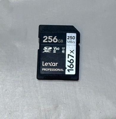 Lexar 256GB Professional 1667x SD Card 2-Pack UHS-II, C10, U3, V60, Full HD