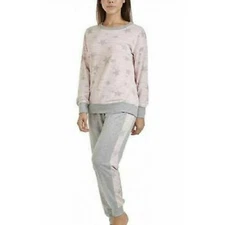 NWT Splendid Pink Gray Floral Jogger Athleisure Pajamas Size S Soft