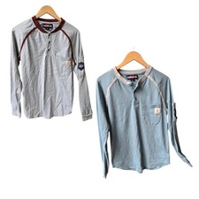 TWO Bocomal FR Flame Resistant T-Shirt CAT2 Long Sleeve Size Medium