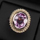 925 Sterling Silver Handmade Rose Gold Rings Charming Pink Sapphire Oval 8Ct