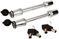 Trimax TRZ52 Keyed Alike Lock Set for Razor RP Adjustable Hitch, Silver