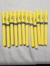 BIC Brite Liner highlighter in yellow Lot Of 12,  New Without Packing