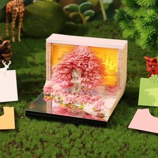 3D Calendar 2026 Unique Paper Sculpture Calendar For Desk Sculpture Decor Y5V0