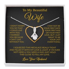 To My Wife Necklace, Christmas Gifts For Women, Anniversary Gift For Wife