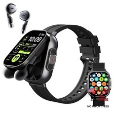 Smart Watch with Earbuds, 2.01" HD Screen Fitness Watch, 2 in 1 Smartwatch