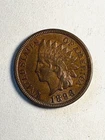 1893 Indian Cent Penny 1c AU+  About Uncirculated nice original coin