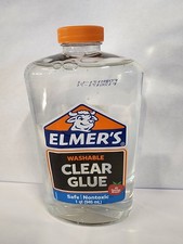 Elmer  s Clear Glue 32oz 1 Quart Washable Non-Toxic Slime Craft Classroom