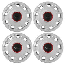 Wheel Cover Hub Cap For 2012-2019 Fiat 500 Fits 15 Steel 68078420ac Set Of 4