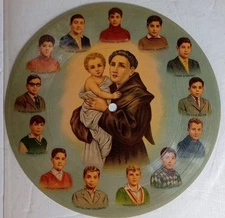 Vtg. Catholic St. Anthony HTF Collectible Thin Flexible Record Italy Approx 7"