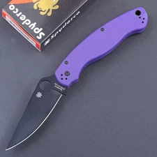 C82 Purple G10 Handle Vintage Tactical Big Lager Folding Pocket Knife Vg10 Steel