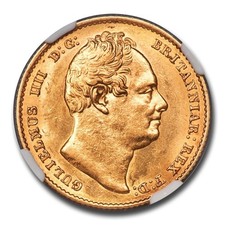 1832 Gold Sovereign Coin NGC XF45 Great Britain King William England Rare Grade