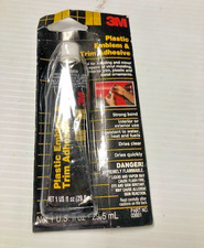 3M Plastic Emblem and Trim Adhesive, 1 fl oz Fast-Acting Formula Easily Applied