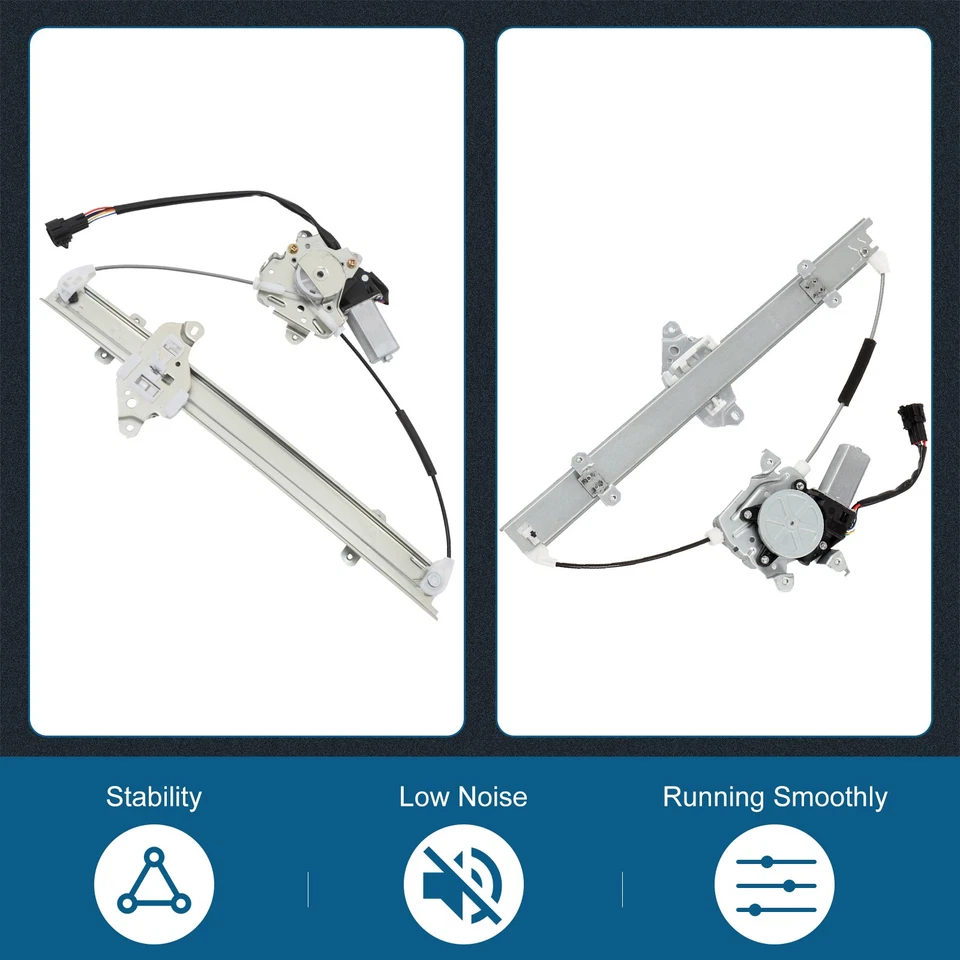For 2007-2012 Nissan For Tiida Power Window Regulator w/ Motor Front Left - Image 3 of 4