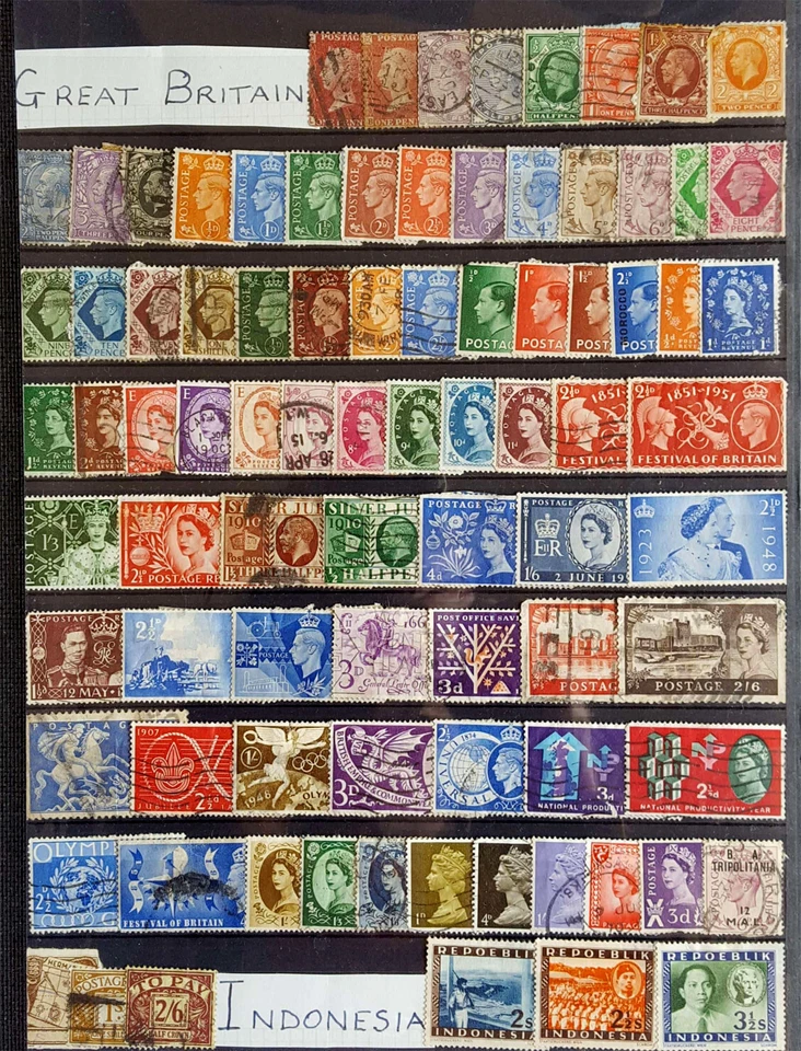 Oldtime Worldwide Early COLLECTION from the 1850s-1960s (mostly) used /O - Image 2 of 4