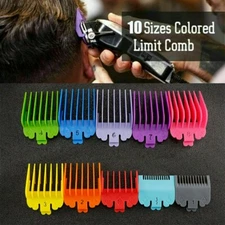 10pcs For WAHL Hair Clipper Limit Comb Guide Trimmer Guards Attachment Salon⊥