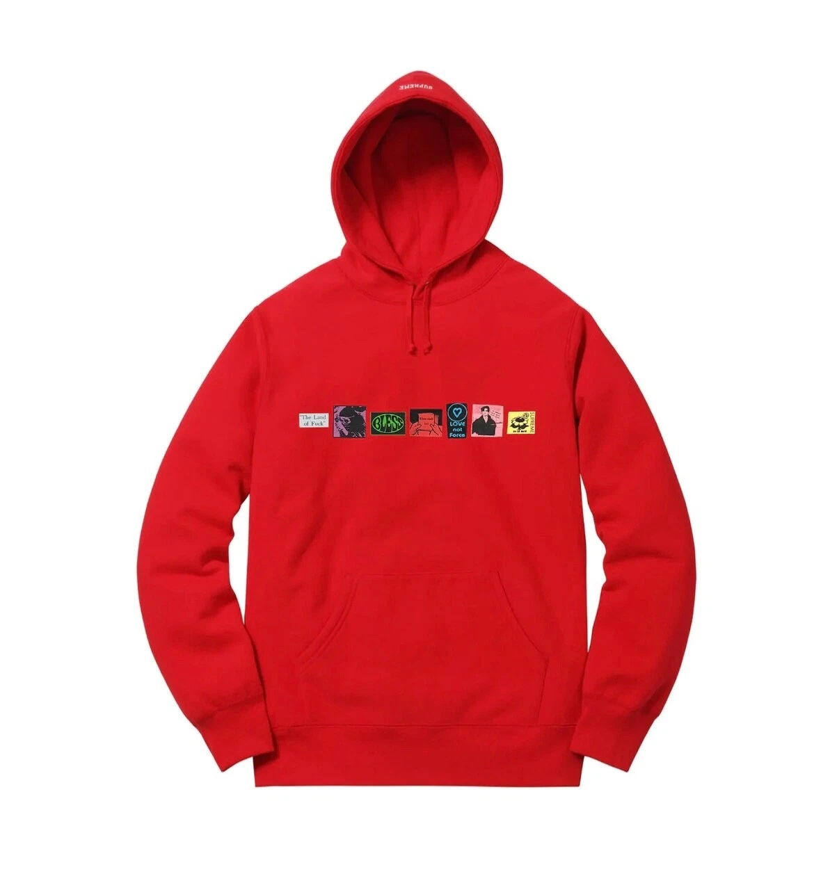 SWEAT SHIRT À CAPUCHE SUPREME BÉNI ROUGE TAILLE XL