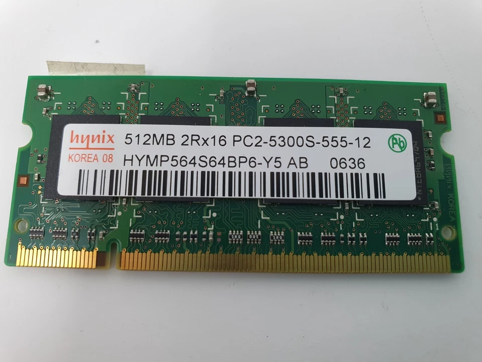 HP Pavilion DV2000 dv2125nr RAM Memory 512MB DDR2 PC2-5300S HYMP564S65BP6-Y5 - Image 3 of 4