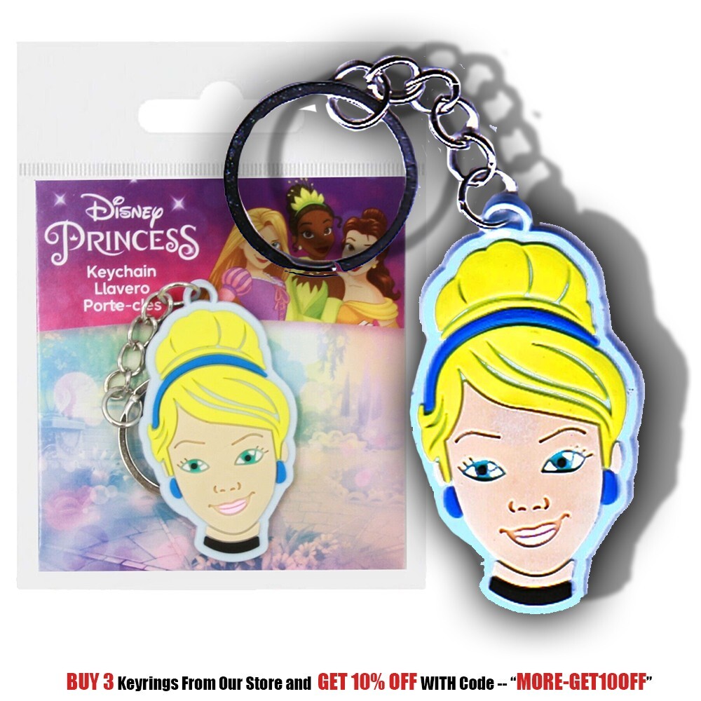 Cinderella Disney Princess Official Rubber Keyring Keychain