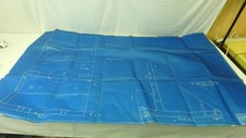 Ancien moteur Cadillac automobile Detroit art industriel 1941 59"x36"b