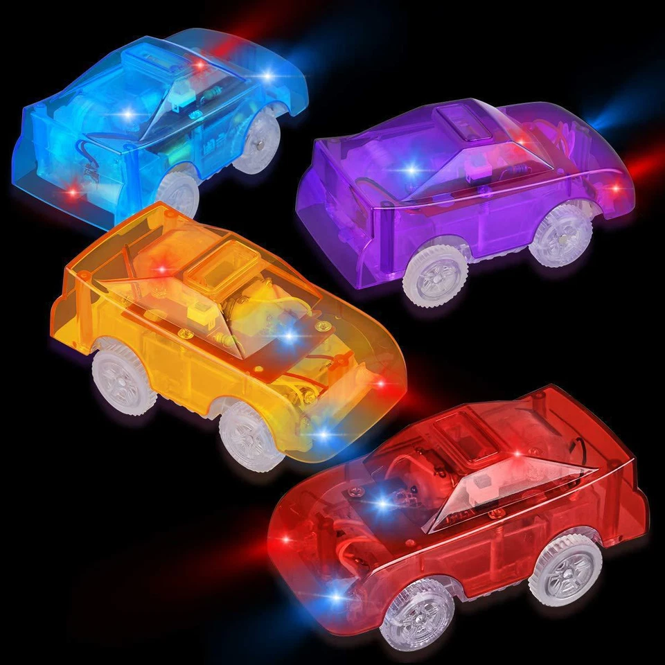 Magic- Tracks Glow in the Dark 5 LED Light Up Race Car Rennstrecken Spielzeug - Bild 3 von 4