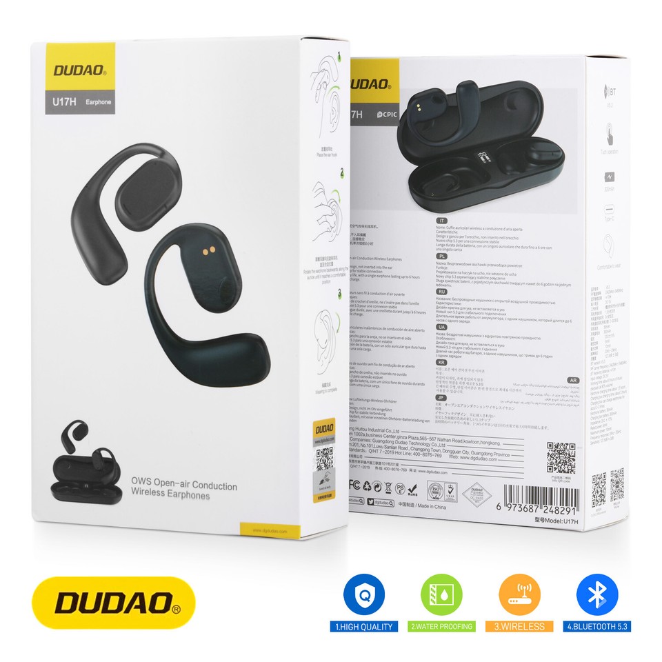 Bone Conduction Headphones Bluetooth 5.3 Wireless OpenEar Earbuds